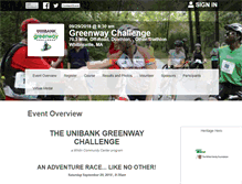Tablet Screenshot of greenwaychallenge.org